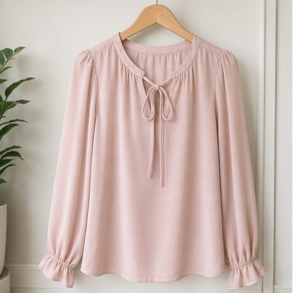 Blush Ruffle Blouse